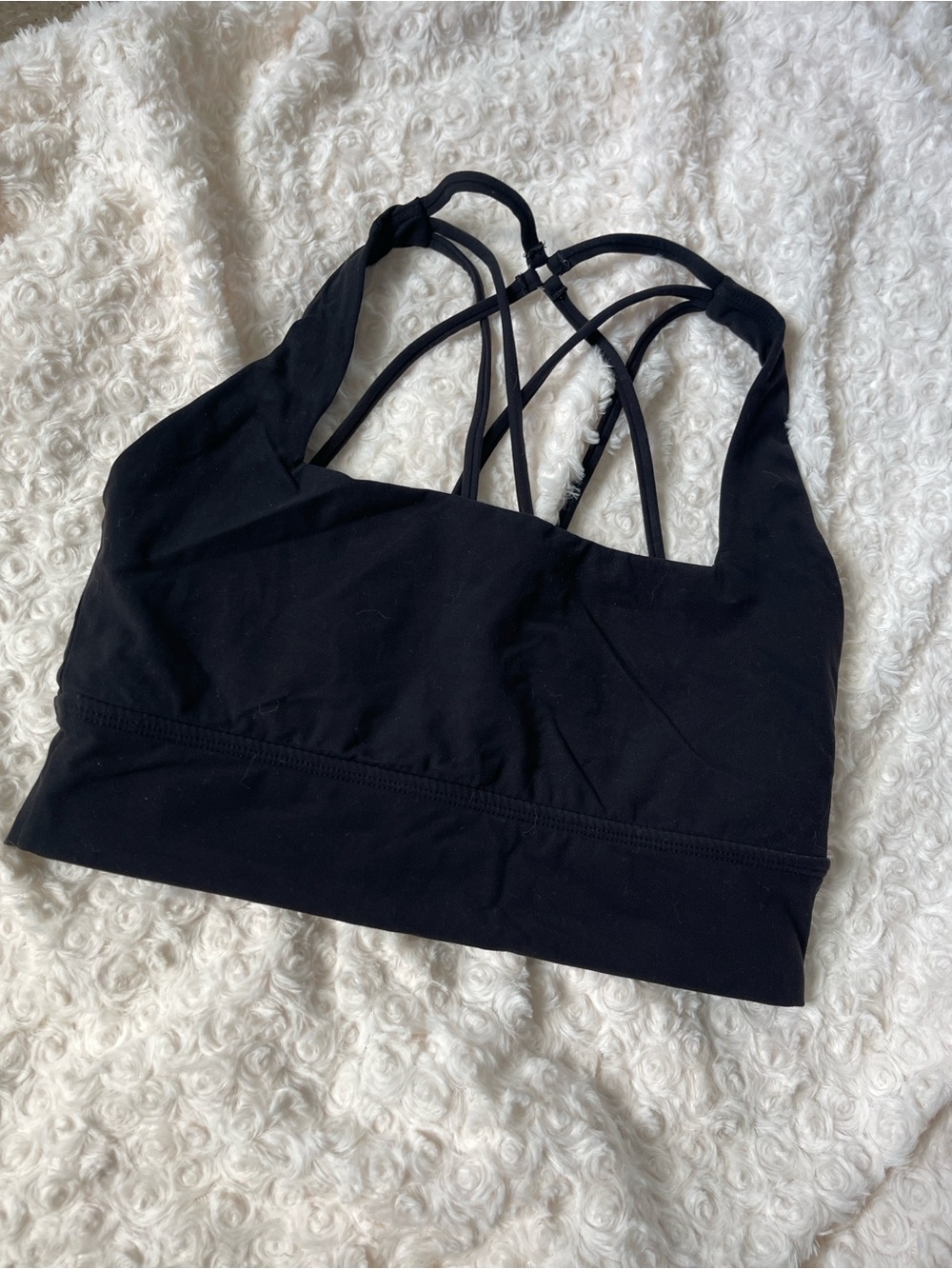 BuffBunny Black Strappy Sports Bra